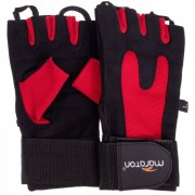 Перчатки для фитнеca мужские Zelart MARATON 703 XL черный-красный
