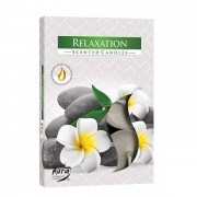 Свеча чайная таблетка ароматическая Flora Релаксация D-3,9 см. 6 шт. 27541