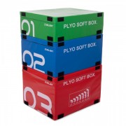 Набор боксов плиометрических мягких Zelart PLYO BOXES FI-3634 3шт зеленый, синий, красный