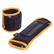 Утяжелители-манжеты для рук и ног Zelart SP-Sport FI-1302-2 2x1кг черный-оранжевый