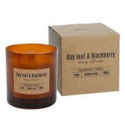 Свеча ароматическая с деревянным фитилем Flora Bay Leaf & Blackberry 27577