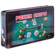 Набор для покера в металлической коробке на 300 фишек Zelart SP-Sport IG-4394