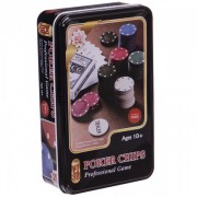 Набор для покера в металлической коробке на 80 фишек Zelart SP-Sport IG-4590