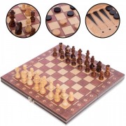Набор настольных игр 3 в 1 Zelart SP-Sport W7702H шахматы, шашки, нарды