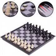Набор настольных игр 3 в 1 дорожные на магнитах Zelart SP-Sport IG-48812 шахматы, шашки, нарды