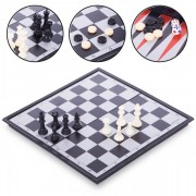 Набор настольных игр 3 в 1 дорожные на магнитах Zelart SP-Sport IG-38810 шахматы, шашки, нарды