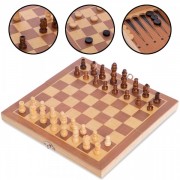 Набор настольных игр 3 в 1 Zelart SP-Sport W2408 шахматы, шашки, нарды