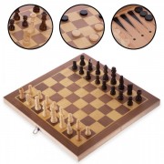 Набор настольных игр 3 в 1 Zelart SP-Sport W3517 шахматы, шашки, нарды