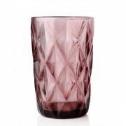 Комплект рожевих скляних склянок Flora 300 мл. 6 шт. 30649