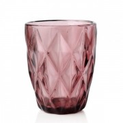 Комплект розовых стеклянных стаканов Flora 250 мл. 6 шт. 30640