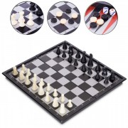 Набор настольных игр 3 в 1 дорожные на магнитах Zelart SP-Sport SC56810 шахматы, шашки, нарды