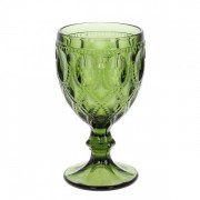 Келих скляний для вина оливковий Flora 300 мл. 32363