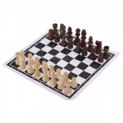 Шахматные фигуры с полотном Zelart SP-Sport IG-3103-WOOD-SHAHM пешка-2,5 см дерево