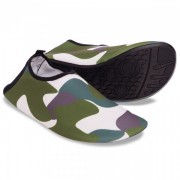 Обувь Skin Shoes для спорта и йоги Камуфляж Zelart PL-0418-BKG размер 34 зеленый-белый-серый