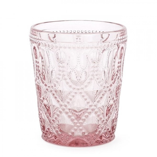 Склянка скляна рожева Flora 350 мл. 31072