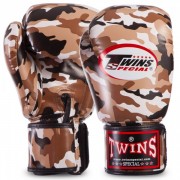 Перчатки боксерские TWINS (FBGVS3-ML) 12 унций Камуфляж - коричневый 