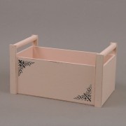 Ящик деревянный персиковый Flora 1003