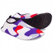 Обувь Skin Shoes для спорта и йоги Zelart Камуфляж PL-0418-BKR размер 34 красный-синий-белый