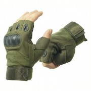 Тактические перчатки с кастетом беспалые Oakley р-р XL Хаки