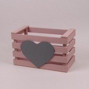 Детский ящик для игрушек пастельно розовый Flora 29561