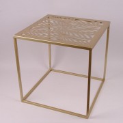 Столик Flora металлический квадратный золотой 45 х 45 см. 30082