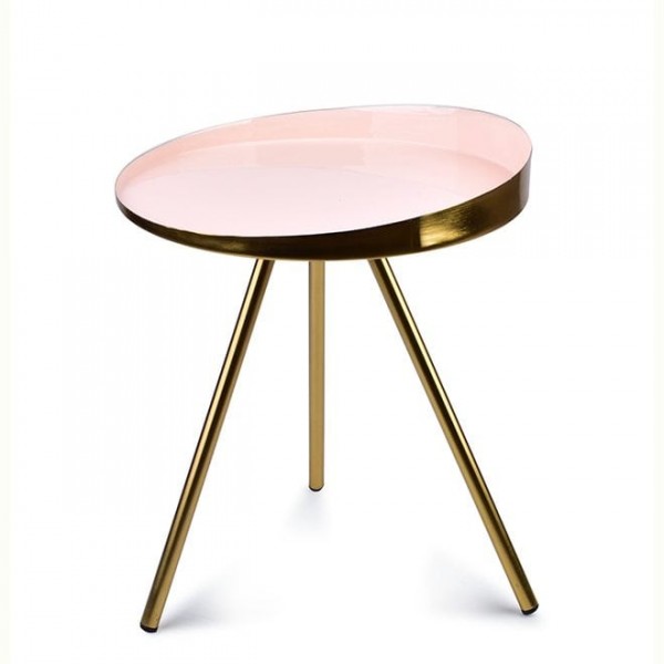Столик металлический розовый Flora D-41 см. 35321