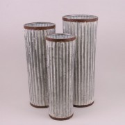 Комплект металевих ваз Flora 3шт. 21242