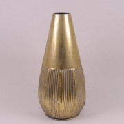 Ваза Flora металлическая золотая H-58.5 см. 21379