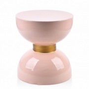 Столик металлический розовый Flora D-28 см. 35313