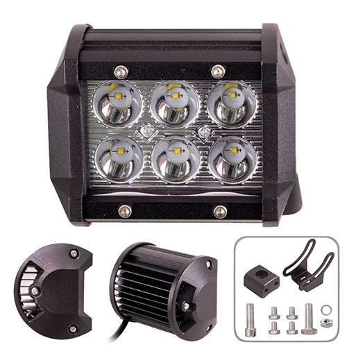 Фара рабочего света WLP - 18F6 SPOT 6Led*3W (95*75*75)10-30V/18W/6000K