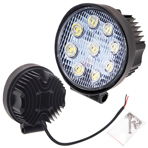 Фара рабочего света LML-K0627 FLOOD (9led*3w) D=115mm