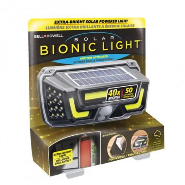 Вуличний настінний світильник із датчиком руху BIONIC LIGHT - НФ-00007473