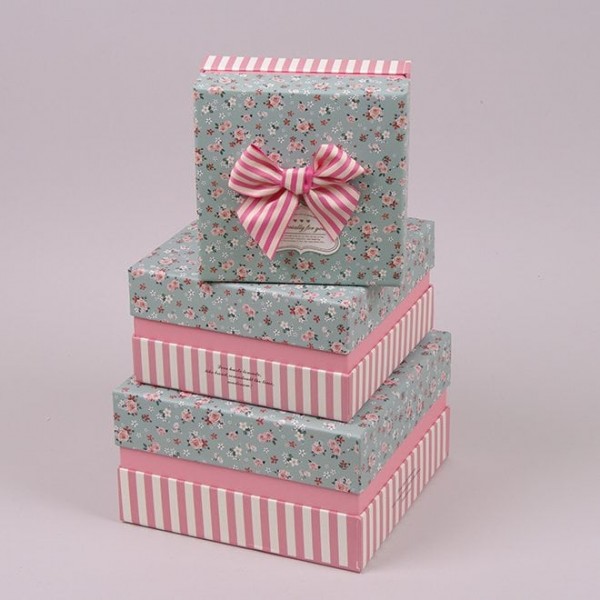 Комплект коробок для подарунків 3 шт. Flora 41030