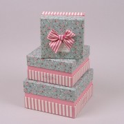 Комплект коробок для подарков 3 шт. Flora 41030