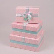 Комплект коробок для подарков 3 шт. Flora 41078