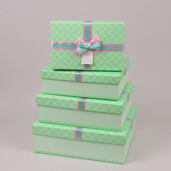 Комплект коробок для подарунків 4 шт. Flora 41104