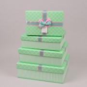 Комплект коробок для подарков 4 шт. Flora 41104