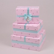 Комплект коробок для подарунків 3 шт. Flora 41080