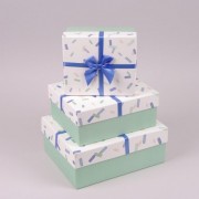Комплект коробок для подарков 3 шт. Flora 41218