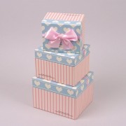 Комплект коробок для подарков 3 шт. Flora 40909
