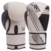 Перчатки боксерские Zelart (BO-1335) 10 унций Чёрный-белый