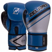 Боксерські рукавиці Zelart (BO-2888) 10 унцій Синій-чорний