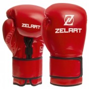Боксерські рукавиці Zelart (BO-1391) 10 унцій Червоний