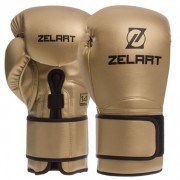 Боксерські рукавиці Zelart (BO-1391) 10 унцій Золотий