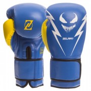 Боксерські рукавиці Zelart (BO-1420) 10 унцій Синій жовтий
