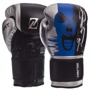 Боксерські рукавиці Zelart  (BO-1315) 10 унцій Чорний-синій