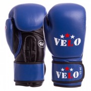 Рукавички боксерські професійні VELO (2081) 10 унцій Синій