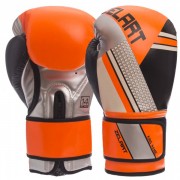 Перчатки боксерские Zelart (BO-1335) 10 унций Оранжевый-чёрный