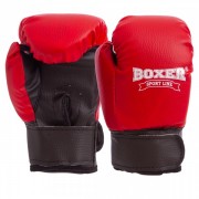 Рукавички боксерські дитячі BOXER (2026) 4 унцій Червоний