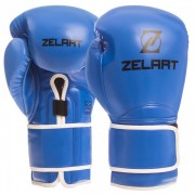 Боксерські рукавиці Zelart (BO-1391) 10 унцій Синій